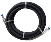 Steam Rated Black Washdown Hose Assembly